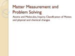 CHM 115 matter measurement and problem solving part 1