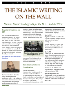 the islamic writing on the wall - New Horizon Baptist Fellowship