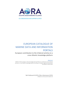European catalogue of marIne data and information portals