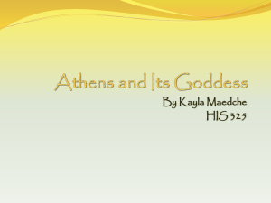 Athens and Its Goddess By Kayla Maedche HIS 325