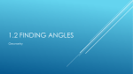 PPT 1.2 Finding Angles