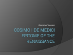 Cosimo I De medici Epitome of the Renaissance