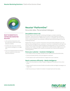 Neustar PlatformOne Solution Sheet