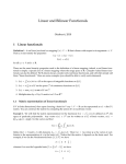 Linear and Bilinear Functionals