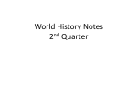CP World History Notes 2nd Quarter