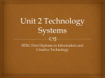 Unit 2 Technology Systems