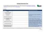 Drainage assessment form