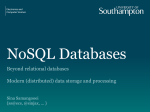 Data Warehousing and NoSQL