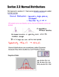 Section 2.2: Normal Distributions
