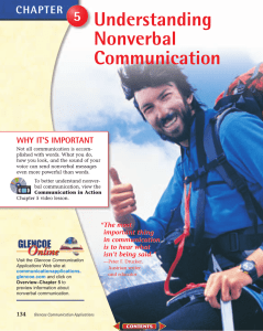 Chapter 5: Understanding Nonverbal Communication
