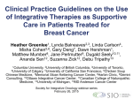 Use of complementary and alternative therapies by breast cancer
