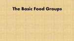The Basic Food Groups