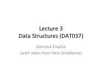 Lecture 3 Data Structures (DAT037)