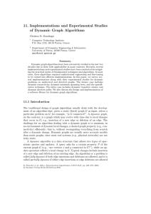 11. Implementations and Experimental Studies of Dynamic Graph