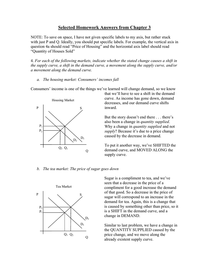 Selected Homework Answers From Chapter 3