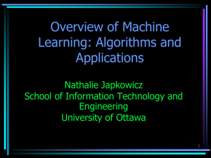 Machine Learning - School of Electrical Engineering and Computer