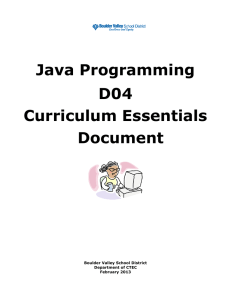 Java Programming - BVSD Content Hub