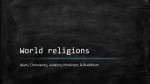 World religions - Chagrin Falls Schools