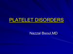 PLATLET DISORDERS