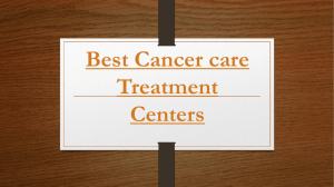 Best Cancer care Treatment Centers