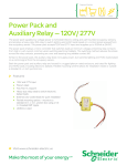 Power Pack and Auxiliary Relay — 120V/ 277V