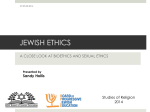 JEWISH ETHICS - Year 11-12 Studies of Religion 2Unit 2013-4
