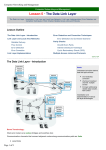 Lesson 5 - The Data Link Layer