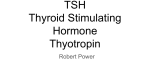 TSH Thyroid Stimulating Hormone Thyotropin