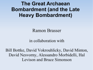 The Great Archaean Bombardment (and the Late Heavy