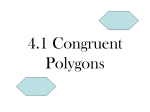 4-1 Congruent Polygons