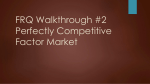 FRQ Walkthrough #2 Perfectly Competitive Labor Market