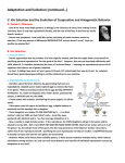 Kin Selection and Evolution of Altruism