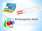 Fairfield Public Schools Mathematics Curriculum Grade K