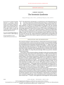 The Serotonin Syndrome - Department of Psychiatry