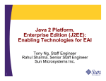 Java 2 Platform, Enterprise Edition (J2EE): Enabling Technologies