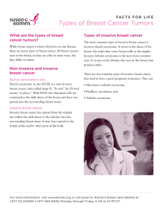 Types of Breast Cancer Tumors