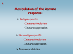 antigen specific immunostimulation