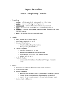 Lesson 3: Neighboring Countries