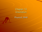 Chapter 13 Gravitation