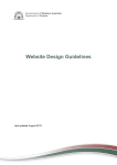 Website Design Guidelines - Department of Finance (WA)