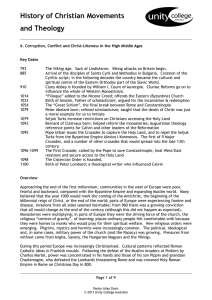 History of Christian Movements and Theology