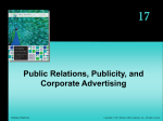 17 Public Relations, Publicity, and Corporate - McGraw-Hill