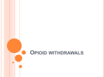 Opioid withdrawals