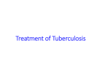 Treatment of tuberculosis First Line Anti
