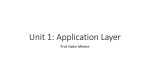 Unit 1: Application Layer