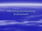 The Living and Nonliving Environment
