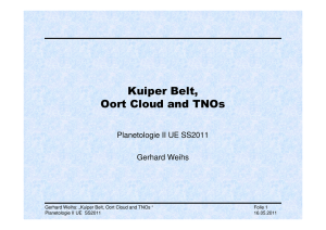 Kuiper Belt, Oort Cloud and TNOs