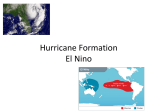 Hurricane Formation El Nino
