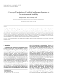 A Survey of Applications of Artificial Intelligence Algorithms in Eco