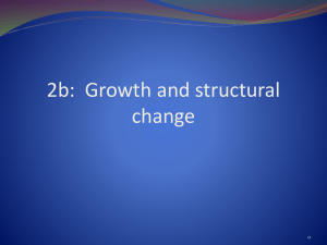 Growth and structural change